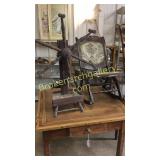 Folding Rocking Chair & Flax Wheel