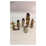 9 Pieces Native American Trade Dolls, Related