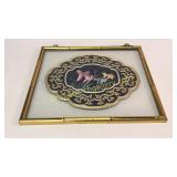 Framed Asian Silk Embroidery