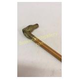 Brass Horse Head Walking Cane