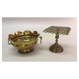 Large Brass Bowl, Brass Stand