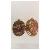 2 Copper Pudding Molds