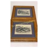 2 Lithographs of Fish, Miller