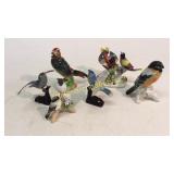 6 Bird Figurines