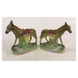 Pair Staffordshire Donkeys