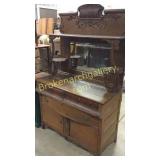Golden Oak Buffet W Mirror