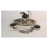 6 Pieces Silver Plate Serving Ware