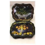7 Tole Style Serving Trays
