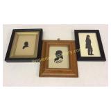 3 Silhouette of Gentlemen