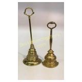 2 Brass Doorstops
