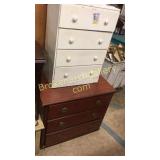 Vintage 3 Drawer & 4 Drawer Chest