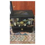 Small Asian Cabinet W Stone Inlay