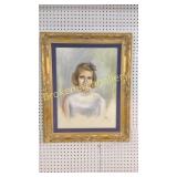 Pastel Drawing of Young Girl