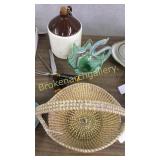 McCoy Cookie Jar, Gullah Basket, Swan, Carving Set