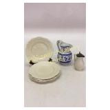 Ridgeway Plates, Ironstone Pitcher and Syrup