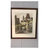 Lithograph Rothenberg Tower