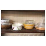 10 Pieces Pyrex, Fire King, French Bakeware