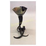 Iron and Art Glass Table Lamp