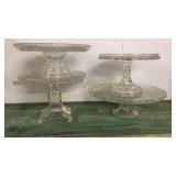 4 Glass Cake Stands