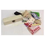 Celluloid Box, Group Hankies, Gloves