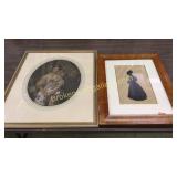 Silhouette and Print of Young Girl