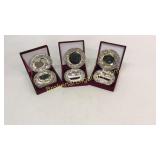 3 Sets Godinger Silver Plate Coasters