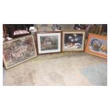 4 Assorted Framed Prints