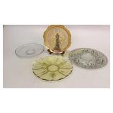 4 Glass Serving Trays