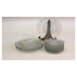 12 Pieces Embossed Frosted China