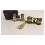 Pair Bone? Carved and Mother of Pearl Opera