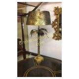 Designer Brass Palm Tree Table Lamp