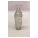 Harvard Pattern Cut Glass Vase