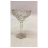 Cut Glass Footed Compote