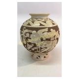 Hand Carved Nicaragua Clay Vase
