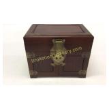 Asian Teak Jewelry Chest