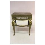 Antique Brass Footman Fire Stand