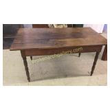 5" 3 Board Top Walnut Farm Table