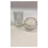 Cut Glass Vase, Rose Bowl