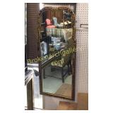 Black Lacquered Asian Mirror