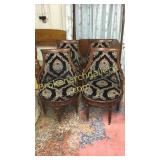 Set of 4 Drexel Heritage Barrel Chairs