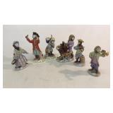 6 Piece Meissen Style Monkey Band