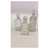 Baccarat, Cut Glass, Etched Decanters