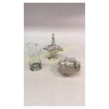 Sterling Base Pitcher, 2 Silver Baskets