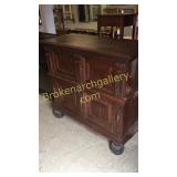 Carved Oak Belgian Cupboard