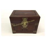 Asian Teak Jewelry Case