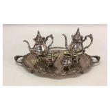 Wallace 5 Piece Silver Tea Service