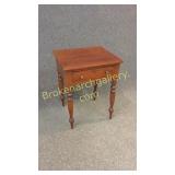 Cherry One Drawer Stand W Turned Legs