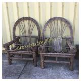 2 Willow Armchairs