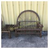 Willow Settee & Side Table