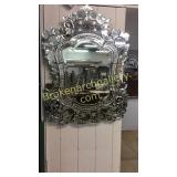 Brilliant Etched & Beveled Venetian Mirror